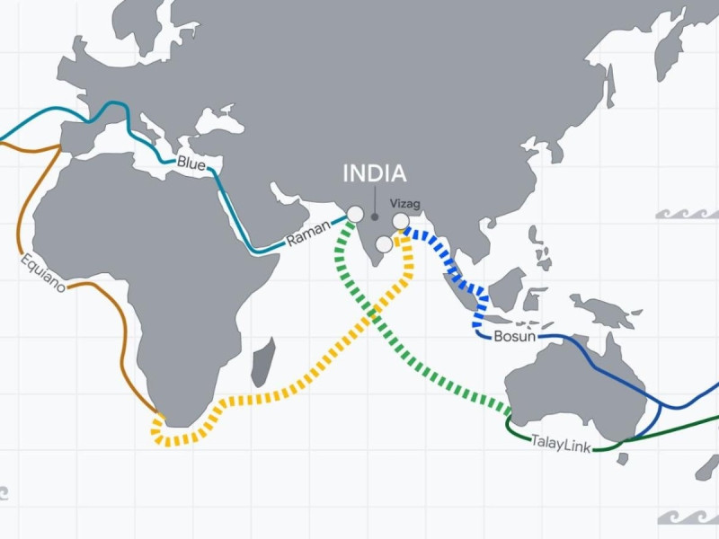 Google plans three new subsea cables to support Indian AI hub