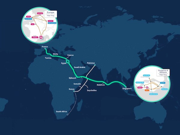 PEACE subsea cable activated from Singapore to France, says CMI