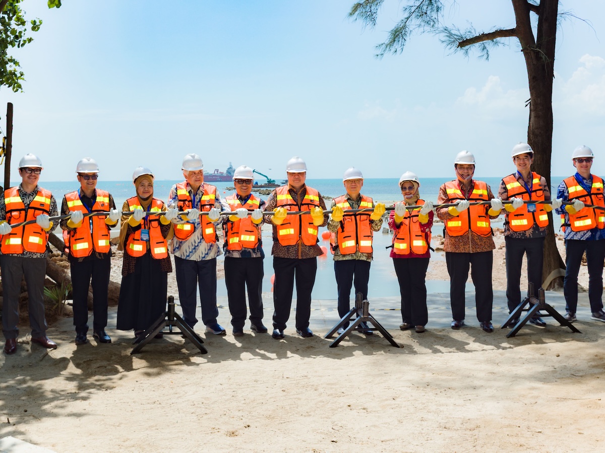 Telin and BW Digital land NCC subsea cable in Batam