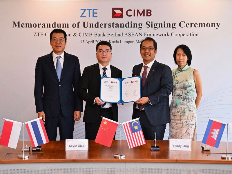ZTE and CIMB Expand Strategic Partnership to Support 5G Deployment and Digital Infrastructure across ASEAN