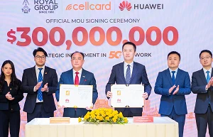 Cambodia’s CellCard taps Huawei for US$300m network upgrade project